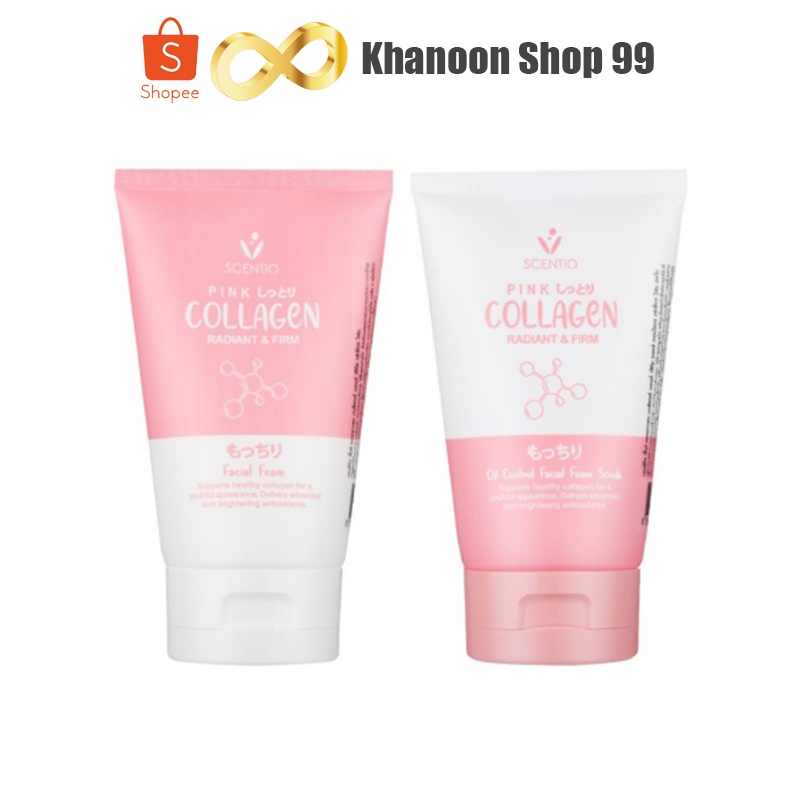 เซนทิโอ พิงค์ คอลลาเจน เรเดียนท์ แอนด์ เฟิร์ม เฟเชียล โฟม BEAUTY BUFFET SCENTIO PINK COLLAGEN RADIAN
