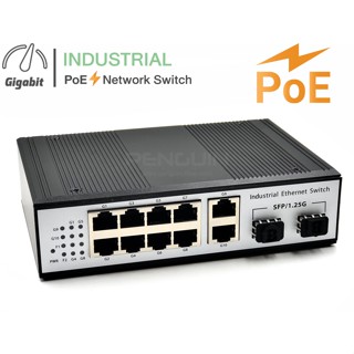 Gigabit Industrial PoE Switch 8 Port + 2GE + 2SFP