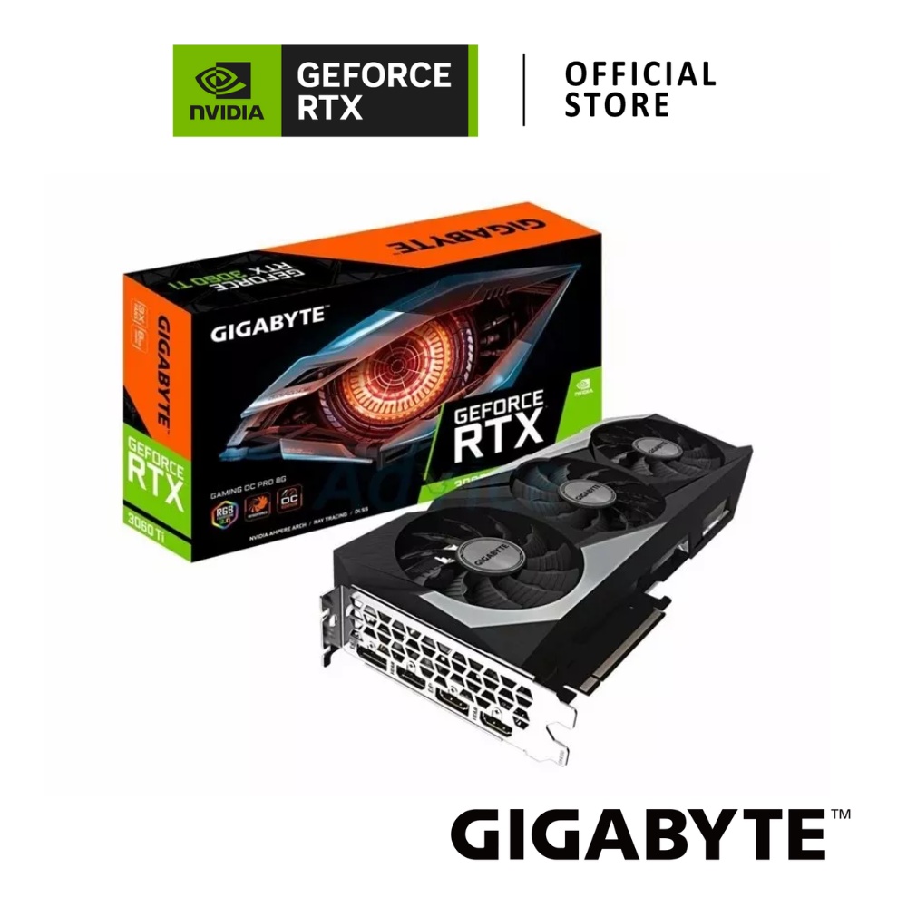 GIGABYTE NVIDIA® GeForce RTX™ 3060 Ti OC 8GB LHR การ์ดจอ