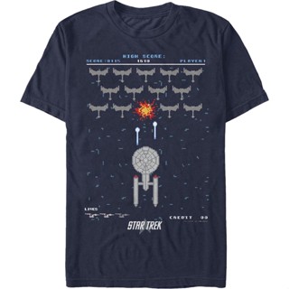 Enterprise Invaders Star Trek T-Shirt เสื้อยืดวินเทจ เสื้อเบลาส์