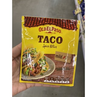 Taco Spice Mix ( Old El Paso Brand ) 30 G. ซอสผงปรุงรส ( ตรา โอลด์ เอล พาโซ ) ทาโก้ สไปซ์ มิกซ์