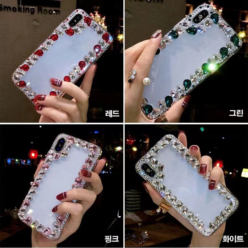 Vivo V70 FE V60 V50 Lite 5G V40 Pro V40Lite V30 V29e V29 5G V27e V27 V25 V25e V23e V23 V21e กรณีแฟชั่น Bling Rhinestone Handmade ฝาครอบโทรศัพท์