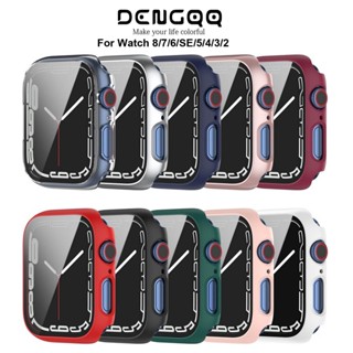 เคสนาฬิกาข้อมือ 45 44 41 40 มม. พร้อมกระจกนิรภัยกันรอยหน้าจอ HD สําหรับ AP Watch SE 8 7 6 5 4