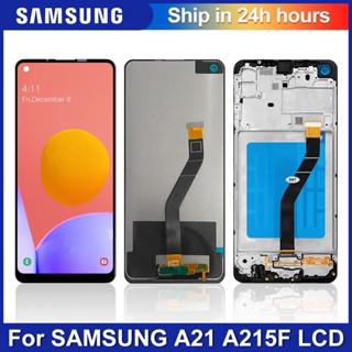 6.5&amp;quot; ของแท้ หน้าจอสัมผัส LCD สําหรับ Samsung Galaxy A21 LCD A215 A215W SM-A215U A215