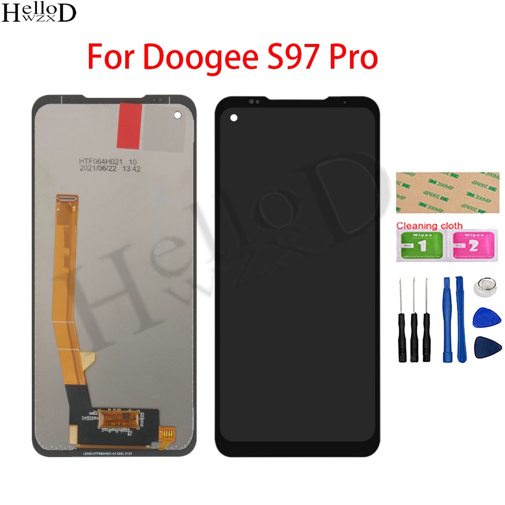 หน้าจอสัมผัส LCD แบบเปลี่ยน สําหรับ Doogee S97 Pro