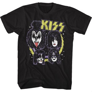 Outer Space KISS T-Shirt เสื้อยืดแขนสั้น เสื้อยืดเข้ารูป เสื้อยืด