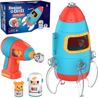 [ 3 ขวบ + ] Design &amp; Drill Bolt Buddies Rocket  [จากแบรนด์ Educational Insights] [พร้อมส่ง]!!!