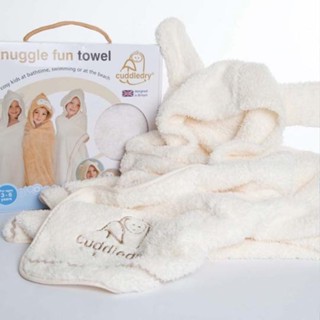 Cuddledry ผ้าเช็ดตัวพรีเมี่ยมสำหรับเด็ก 3-6 ปี ลายกระต่าย (Hooded Bath Towel, Snuggle Bunny)