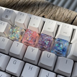 OEM Profile - คีย์แคปกลิตเตอร์โฮโลแกรม คีย์แคปเรซิ่นเลื่อม Keycap Resin