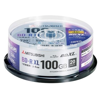 [Direct from Japan] VBR520YP20SD4 Verbatim Blu-ray Disc 20 Spindle 100GB 4X Speed BD-R XL Printable Japan NEW