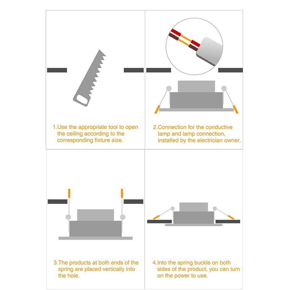 ไฟดาวน์ไลท์ LED DC AC 12v 24v 36V 48V 6W 9W 12W 15W 24W แบบบางพิเศษ สําหรับเรือ คาราวาน - รูปที่ 5