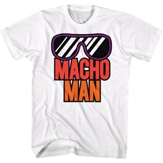 Retro Sunglasses Macho Man Randy Savage T-Shirt เสื้อเชิ้ต เสื้อยืดผู้ชาย เสื้อ ยืด ผู้ชาย เสื้อคู่รัก