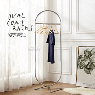 ราวแขวนเสื้อสแตนเลส OVAL COAT RACKS /comfyhomies/