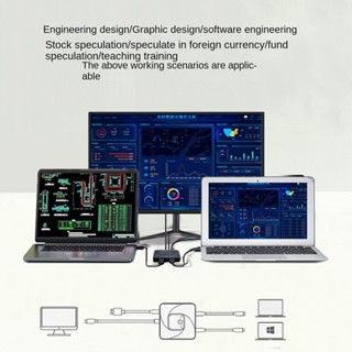 1 ชิ้น USB C Type Conventer USB-C Hubs Bi-Direction Switch Data Video Switcher