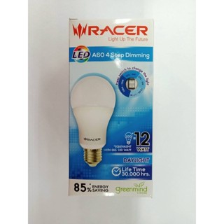 หลอดไฟปรับแสงสี่ระดับ Racer LED A60 4 STEP DIMMING 12W DL หลอดไฟ led