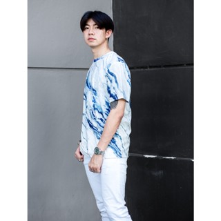 เสื้อยืดลายหินอ่อน(สีคลาวด์): Cloud Marble T-shirt (Short-Sleeve)