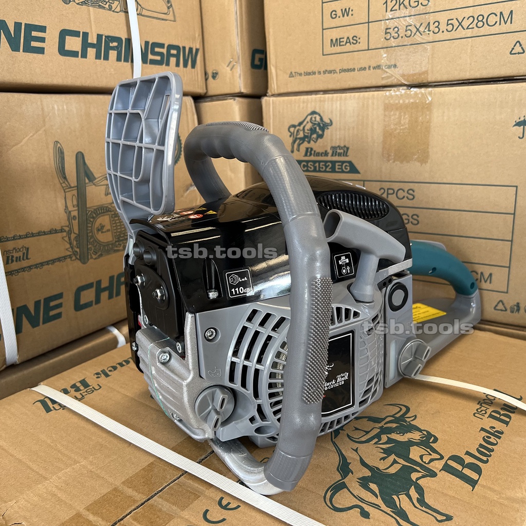 เลื่อยยนต์ BLACKBULL (กระทิงดำ) 5800 รุ่น B-CS152(58EB) ดำด้ามจับเขียว เลื่อยโซ่ยนต์ กระทิงดำ เลื่อยยนต์ เครื่องตัดไม้ - รูปที่ 3