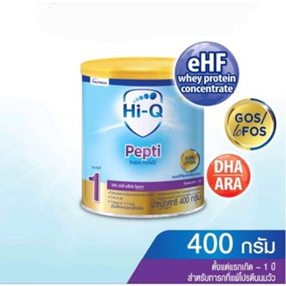 นมผง Hi-Q Pepti ไฮคิว เปปติ พรีไบโอโพรเทค ขนาด 400 กรัม 1กระป๋อง