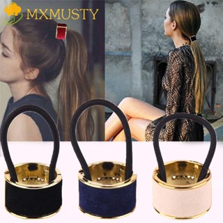 mxmusty holder scrunchie หางม้าผ้าสักหลาดโลหะผสมยืดหยุ่น