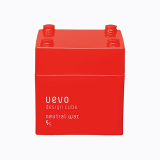 [Uevo by Demi Cosmetics] Hair Styling_Styling Wax_Uevo Design Cube_Neutral Wax_Red_80g [Direct from Japan]
