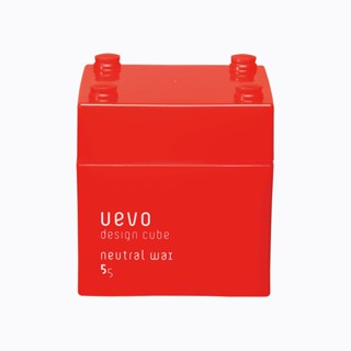 [Uevo by Demi Cosmetics] Hair Styling_Styling Wax_Uevo Design Cube_Neutral Wax_Red_80g [Direct from Japan]