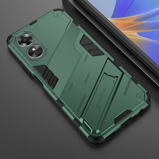 เคส OPPO A17 ฮาร์ดเคสกันกระแทกเคสโทรศัพท์ Hybrid Armor Shockproof Hard Case OPPO A17 A 17 Cover Stand