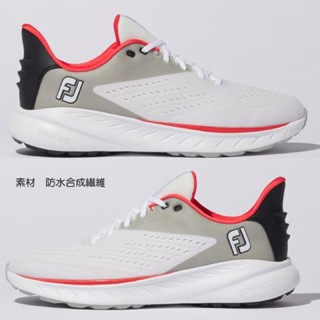 รองเท้ากอล์ฟ FootJoy Flex XP Golf Shoes 2023 Mens Golf Shoes Mesh Spikeless Grey Waterproof 56277 EW