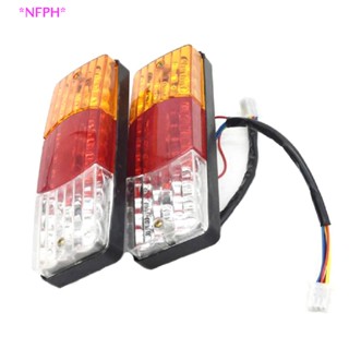 Nfph&gt; ไฟเลี้ยว ไฟเบรก LED กันน้ํา 12V 3 สี สําหรับรถจักรยานยนต์