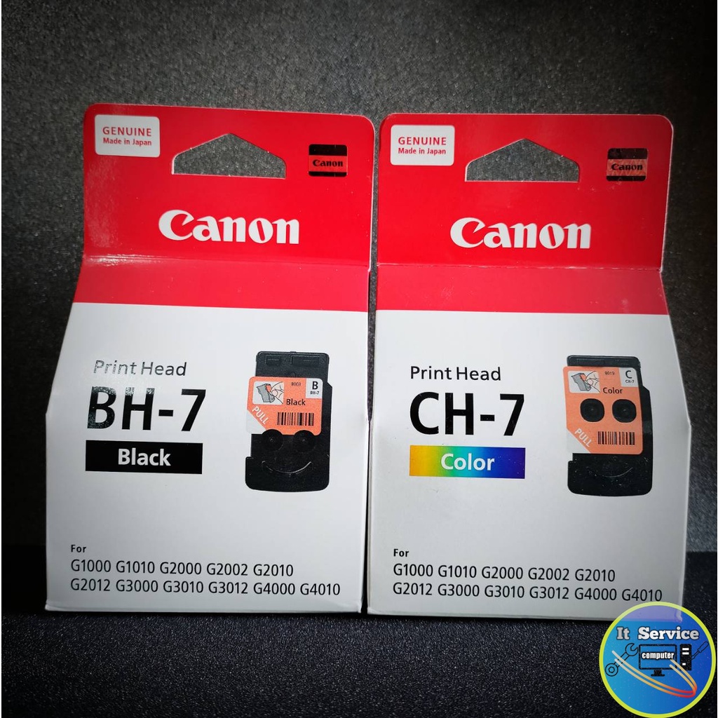 ตลับหมึก canon BH-7/CH-7 ของแท้ (ศูนย์ Canon ประเทศไทย) ใช้กับรุ่น G1000/ G1010/ G2000/ G2010/ G3000/ G3010