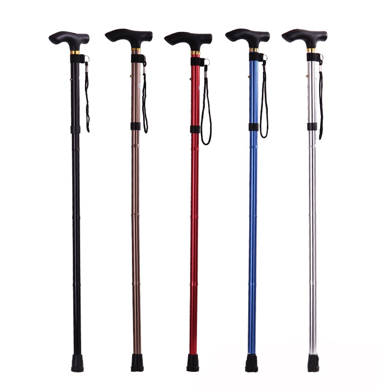 Safety Foldable Stick Trusty Elderly Crutches Multifunctional Walking