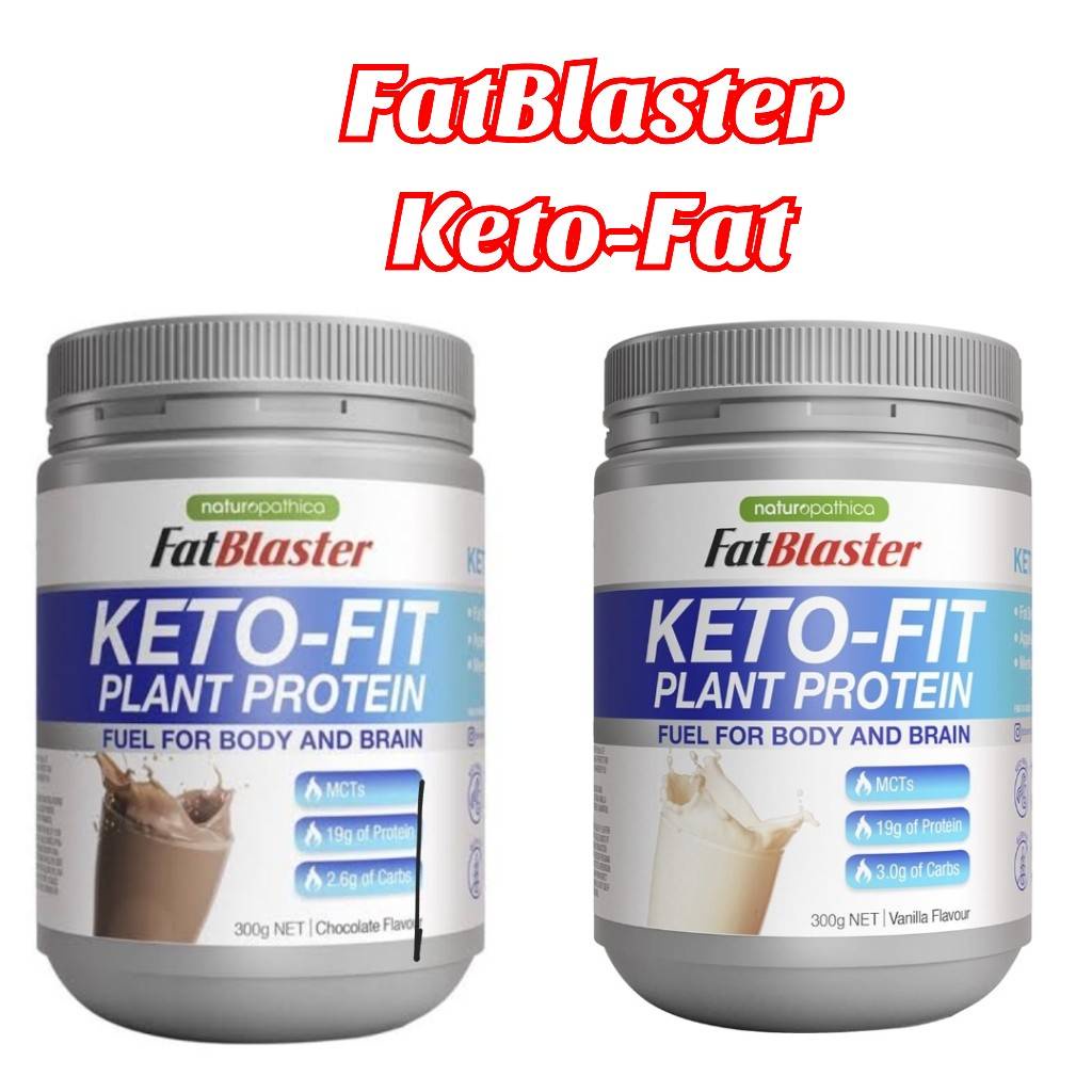 พร้อมส่งที่ไทย สินค้านำเข้า Naturopathica Fatblaster Keto Fit Protein Shake 300g