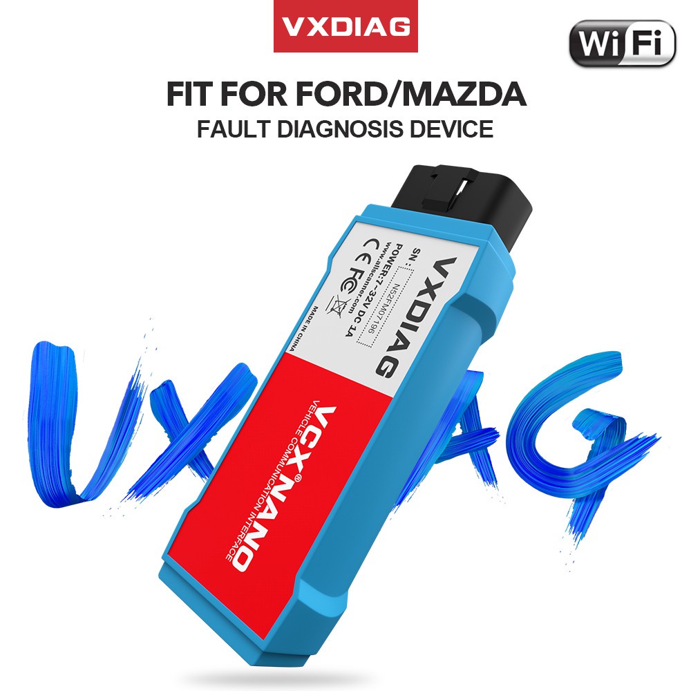 VXDIAG VCX NANO สําหรับ Ford สําหรับ Mazda OBD2 เครื่องมือวินิจฉัยรถยนต์ 2 ใน 1 IDS V116 WiFi automo