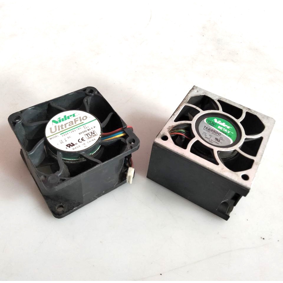 NIDEC 12v 1.5&1.6A พัดลม Dc ไร้แปรงถ่าน 6x6x3.8cm