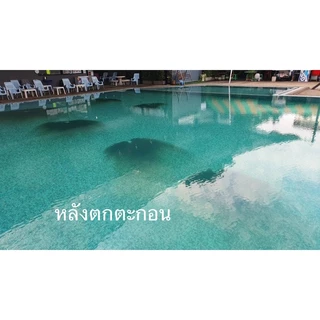 น้ำยาปรับสภาพน้ำใส เร่งตกตะกอน แก้น้ำขุ่น แก้ PH + ภายใน 1 วัน กำจัดตะไคร่ เขียวสาหร่ายใต้น้ำ 20กิโลกรัม POOL สระว่ายน้ำ
