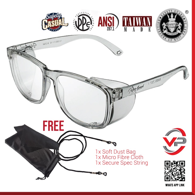 ความปลอดภัย GUARD S-191 กระจกนิรภัย S191 SPEC SAFETY ANSI Z87 100% UV CASUAL ALA HOLBROOK FROGSKIN CERMIN MATA KERJA