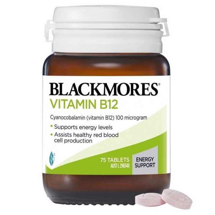 Blackmores Vitamin B12 Energy Support 75 Tablets