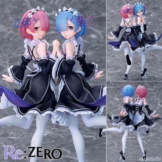 Figure ฟิกเกอร์ Re Zero Starting Life in Another World รีเซทชีวิต ฝ่าวิกฤตต่างโลก Rem and Ram Twins ฝาแฝด เรม และ แรม