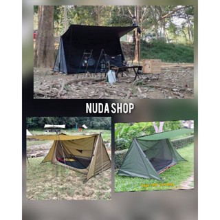 bushcraft tent เต็นท์สามเหลี่ยม เต็นท์ลูกเสือ tent เต็นท์เดินป่าสินค้าพร้อมส่งจากไทย​