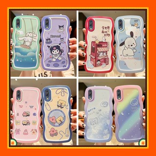 【fashion】เคส vivo y91c เคสโทรศัพท์มือถือแบบใส ลายคลื่นน่ารัก สําหรับ vivo y91c y1s