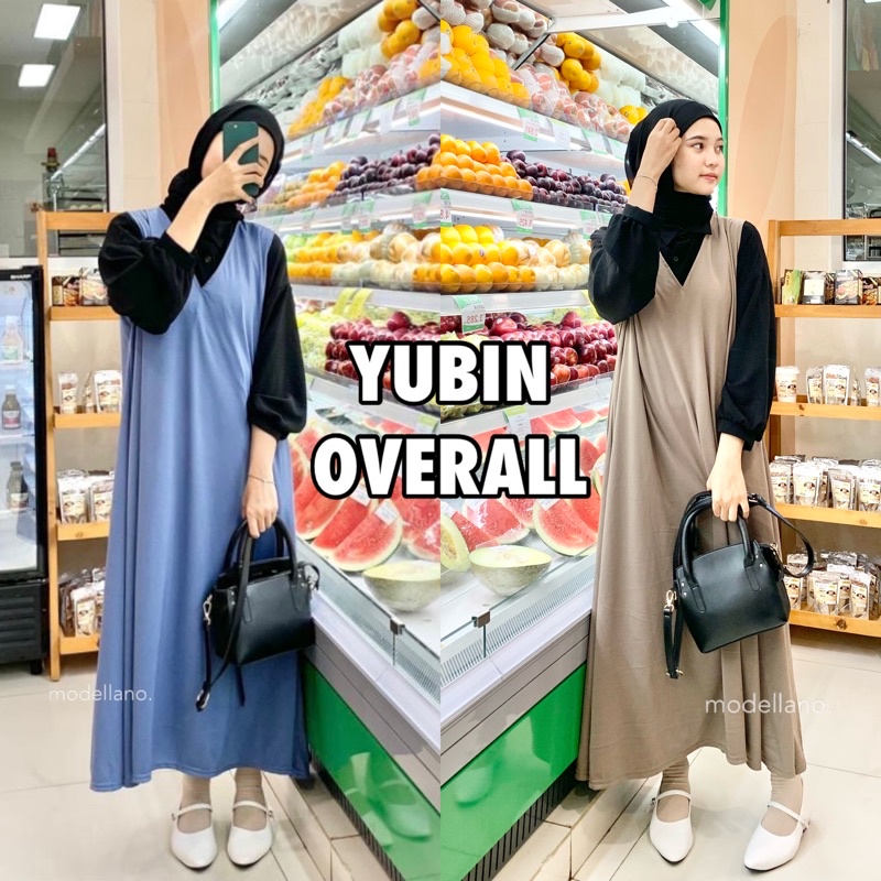 YUBIN OVERALL POLOS DRESS KOREAN LOOK MAYUNG JUMBO XXL BIGSIZE