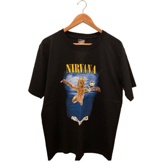 เสื้อยืดชาย เสื้อครอปสายฝอ เสื้อยืดโอเวอร์ไซส์เสื้อวงNIRVANA ส่งฟรี ผ้ายืด ใส่สบาย แต่งตัวง่ายS-3XL