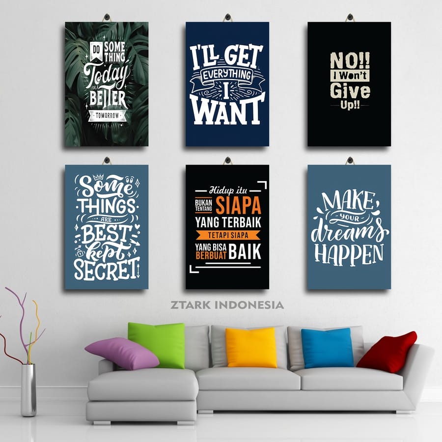 101-120 AESTHETIC ROOM DISPLAY MOTIVATIONAL QUOTS SPIRIT 20X30 YJJ88/LU1IT / GAMING ROOM DISPLAY STI