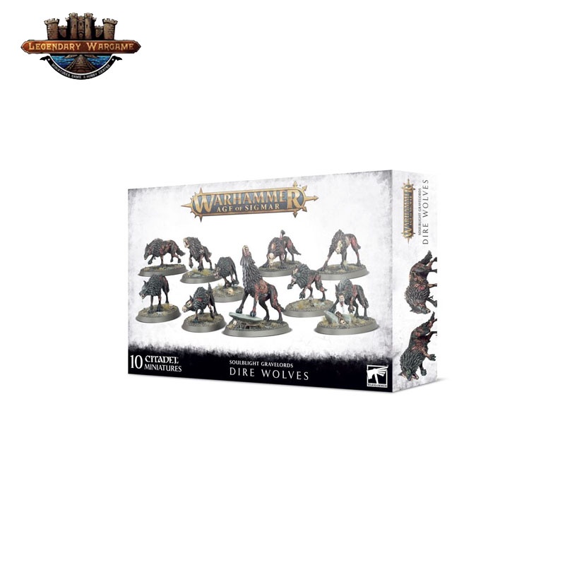 [GWพร้อมส่ง] WARHAMMER AOS: SOULBLIGHT GRAVELORDS: DIRE WOLVES โมเดลเกมสนามจำลอง