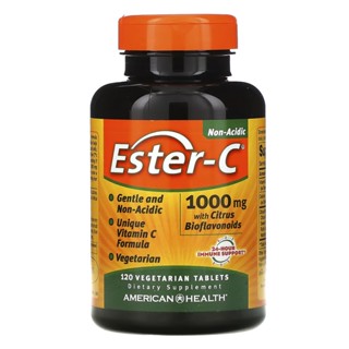 Ester Vitamin C  with Citrus Bioflavonoids 1000 mg,  120 Capsules ,  American Health, วิตามินซี+ไบโอฟลาโวนอยด์