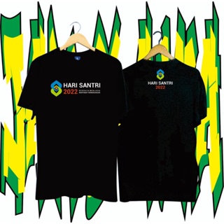 เสื้อเชิ้ต ลาย Santri 22 October Day สําหรับผู้ชาย และผู้หญิงS-5XL