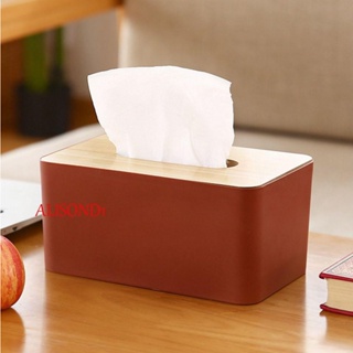ALISOND1 Rectangular Tissue Box Environmental Protection Home Decoration Napkin Tissue  Holder Container Wooden Kitchen Desktop Accessories for Home Office Table Decor Tissue  Case/Multicolor