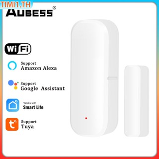 Tuya Smart Door Sensor พร้อม Wifi,เครื่องตรวจจับการเปิด/ปิด,เซ็นเซอร์หน้าต่าง Wifi,แอป Smartlife,ทำงานร่วมกับ Google Home และ Alexa