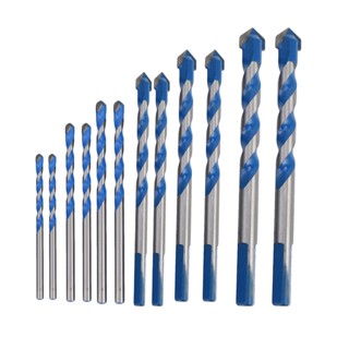 12 Pcs Masonry Drill Bits Set 3mm to 12mm Carbide Twist Tips for WALL, BRICK, CEMENT, CONCRETE, GLASS, WOOD) Have Industrial Strength Carbide