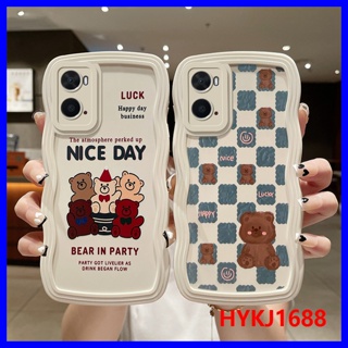 เคส OPPO A96 เคส OPPO A76 เคสโทรศัพท์มือถือ ซิลิโคนนิ่ม tpu ลายคลื่น สําหรับ KLQ