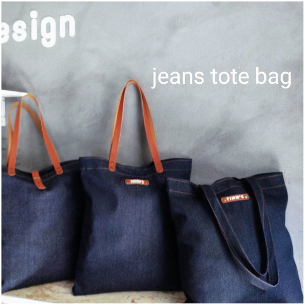 timmy house jeans bag กระเป๋ายีนส์วินเทจ Tote Bag ไอเทมใหม่ สาวกยีนส์พลาดได้ไง! กับกระเป๋ายีนส์ทรง T